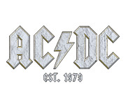 Vintage ACDC EST. 1973 Digital Art by Kirania Finest