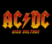 Vintage ACDC High Voltage Distress Digital Art by Kirania Finest