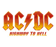 Vintage ACDC Highway To Hell Orange Distress Digital Art by Kirania Finest