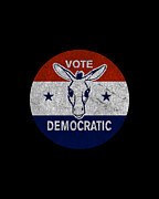 Vote Democratic Retro Democrat Digital Art by Flippin Sweet Gear