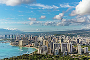 Waikiki and Honolulu Photograph by Kelley King