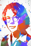 Warren Zevon Color Splash Painting by Dan Sproul