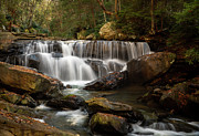 Water cascade on Deckers Creek near Masontown WV Photograph by Steven Heap