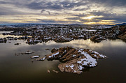 Watson Winter Sunset Photograph by Matt Halvorson