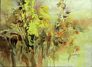 Weed Composition #1 Painting by Sheila Parsons