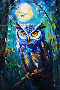 Whispers of the Enchanted Owl, 02 Painting by AM FineArtPrints