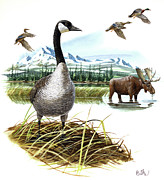 Wildlife of Wilderness Painting by Don Balke