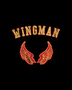 Wingman Retro Digital Art by Flippin Sweet Gear