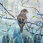 Winter Glow Painting by Angeles M Pomata