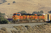 With A Little Help From My Friends -- BNSF Freight Train in The Tehahapi Mountains, California Photograph by Darin Volpe