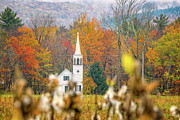 Wonalancet Union Church, Autumn Photograph by Jeff Sinon