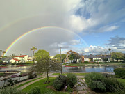 X2 Rainbow with Hummingbird Photograph by Joe Schofield