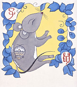 Year Of The Rat Painting by Zu Tianli