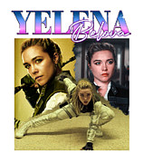 Yelena Belova Black Widow Bootleg Vintage Retro Digital Art by Kirania Finest