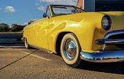 Yellow Convertible with Flame Pattern Photograph by Robert Niemeier