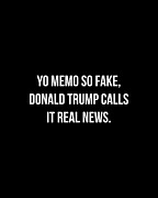 Yo Memo So Fake Trump Calls It Real News Digital Art by Flippin Sweet Gear