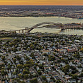 Aerial View Bayonne Bridge NJ Photograph by Susan Candelario
