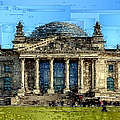 Berlin Parliament Reichstag building Digital Art by Rafael Salazar