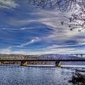 Bridge Over the Delaware River in Winter