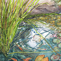 Circle Pond Painting by Madeleine Arnett