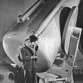 Edwin Hubble And Telescope Palomar