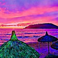 End of the beach day in Mazatlan