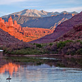 Fisher Towers Sunset Reflection