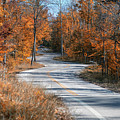 Golden Winding Road by Duluth To Door County Photography