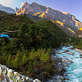Hanging Bridge Over The Dudh Kosi Photograph by Owen Weber