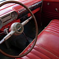 Interior of a classic American car