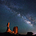Milky Way over Balanced Rock