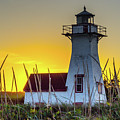 New London Lighthouse Sunset
