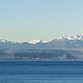 Olympic Mountains Across Puget Sound Photograph by Mary Jo Allen