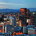Super Wide View of Los Angeles at Dusk Photograph by Kelley King