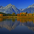 Tetons from Oxbow Bend Photograph by Raymond Salani III