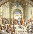 Aristotle, Socrates, Pythagoras, The School Of Athens, Raphael Painting