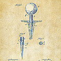 Vintage 1899 Golf Tee Patent Artwork
