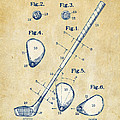 Vintage 1910 Golf Club Patent Artwork
