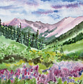 Watercolor - San Juans Mountain Landscape