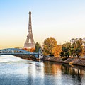 Eiffel Tower By The River Seine