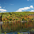 Fall colors on Cheat Lake Morgantown Photograph by Steven Heap
