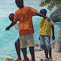 Fishing Buddies - Eleuthera, Bahamas by Ritchie Eyma