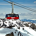 Jackson Hole Aerial Tram Over The Snow Caps