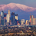 Los Angeles Skyline Panoramic Photograph by Kelley King