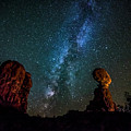 Milky Way over Balanced Rock by David Morefield