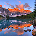 Panoramic Sunrise At Moraine Lake Photograph by Adam Jewell
