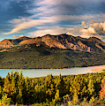Sunrise Over Upper Two Medicine Lake Panorama Photograph by Adam Jewell