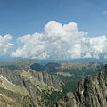 Majestic Mountain Range Under Clouds