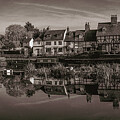 Tewkesbury. Cottages near Abbey Mill #2 Photograph by Seeables Visual Arts