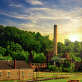 Abandoned Factory at Sunset St. Marys, WV by Jonny D